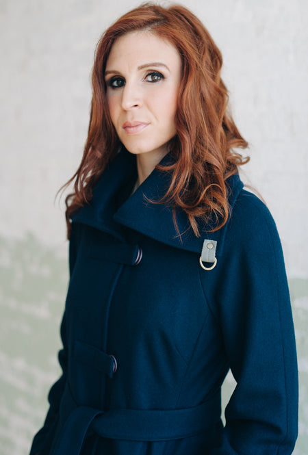 CROSSBAR RAGLAN COAT NAVY