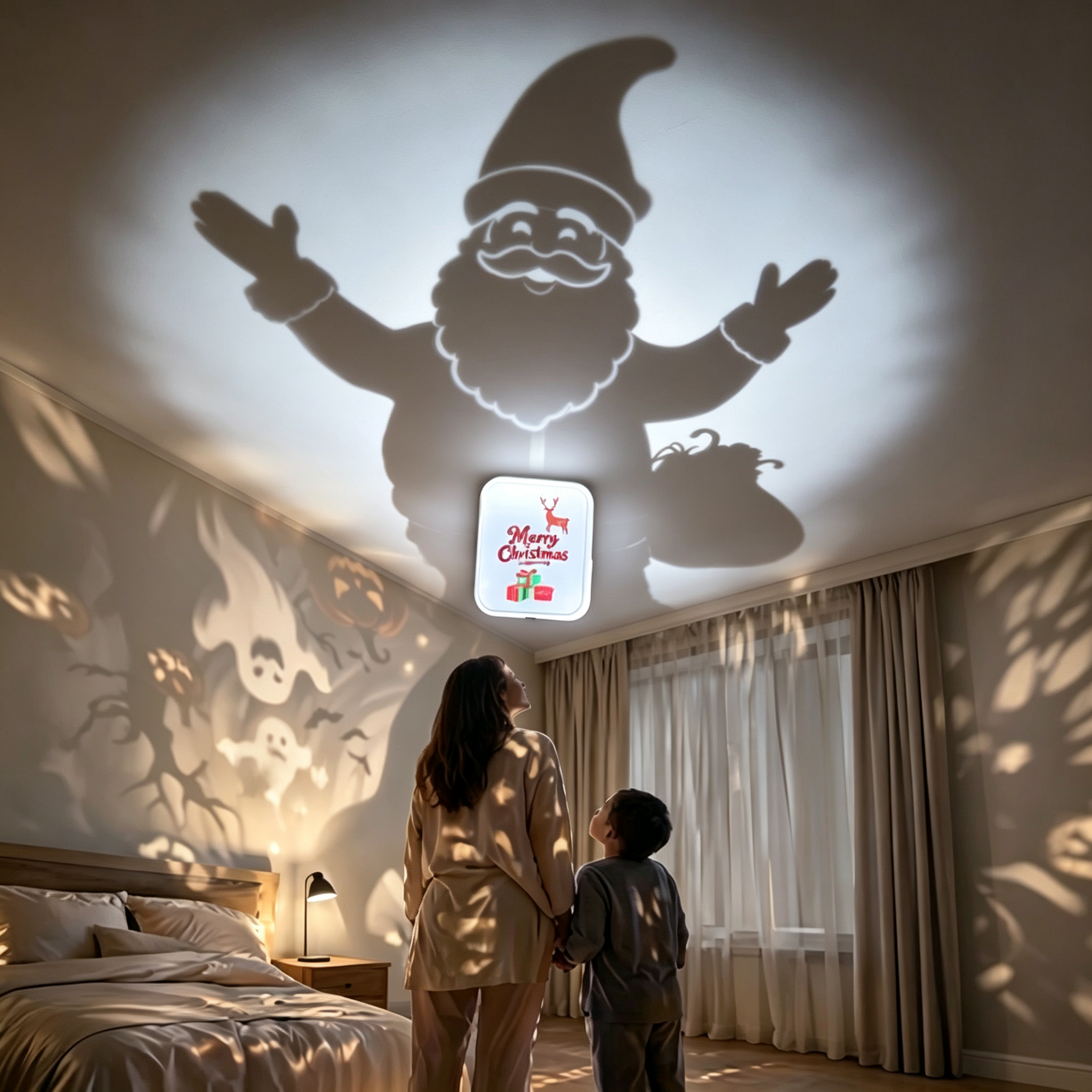 3D Halloween Shadow Lamp