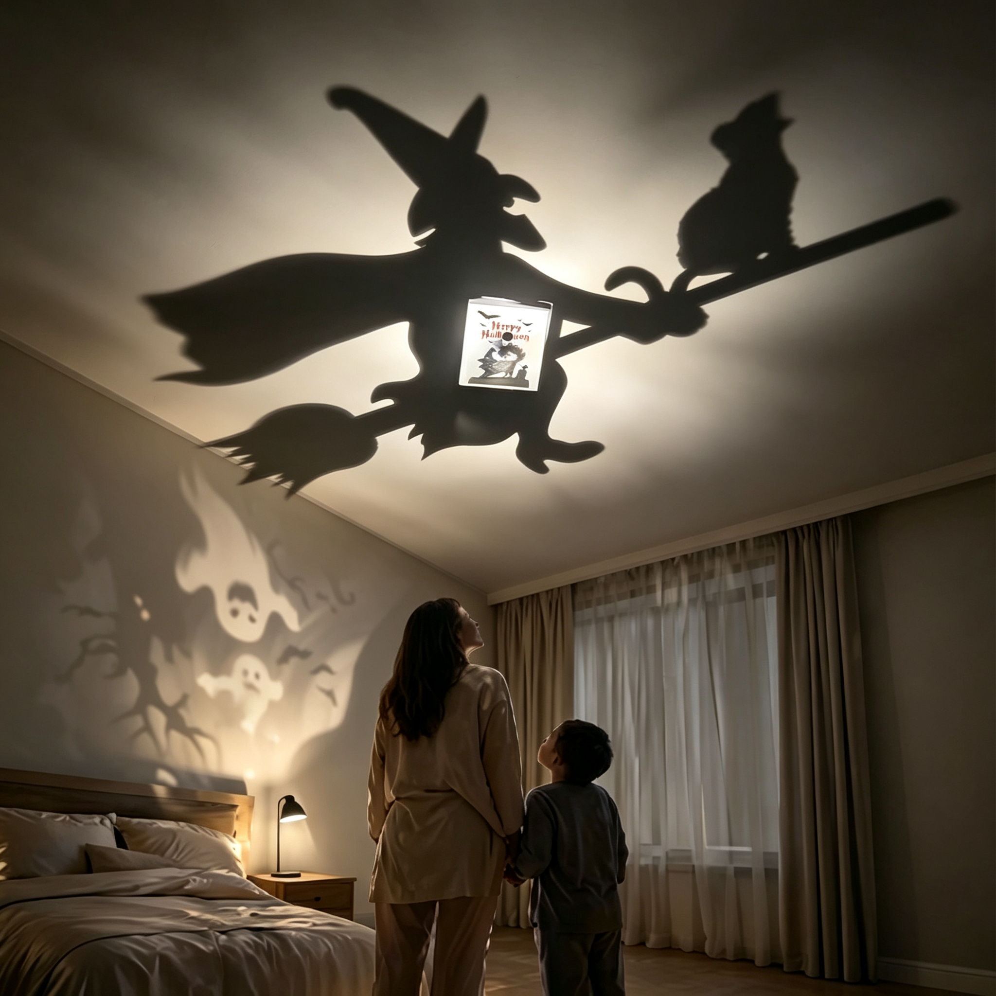 3D Halloween Shadow Lamp