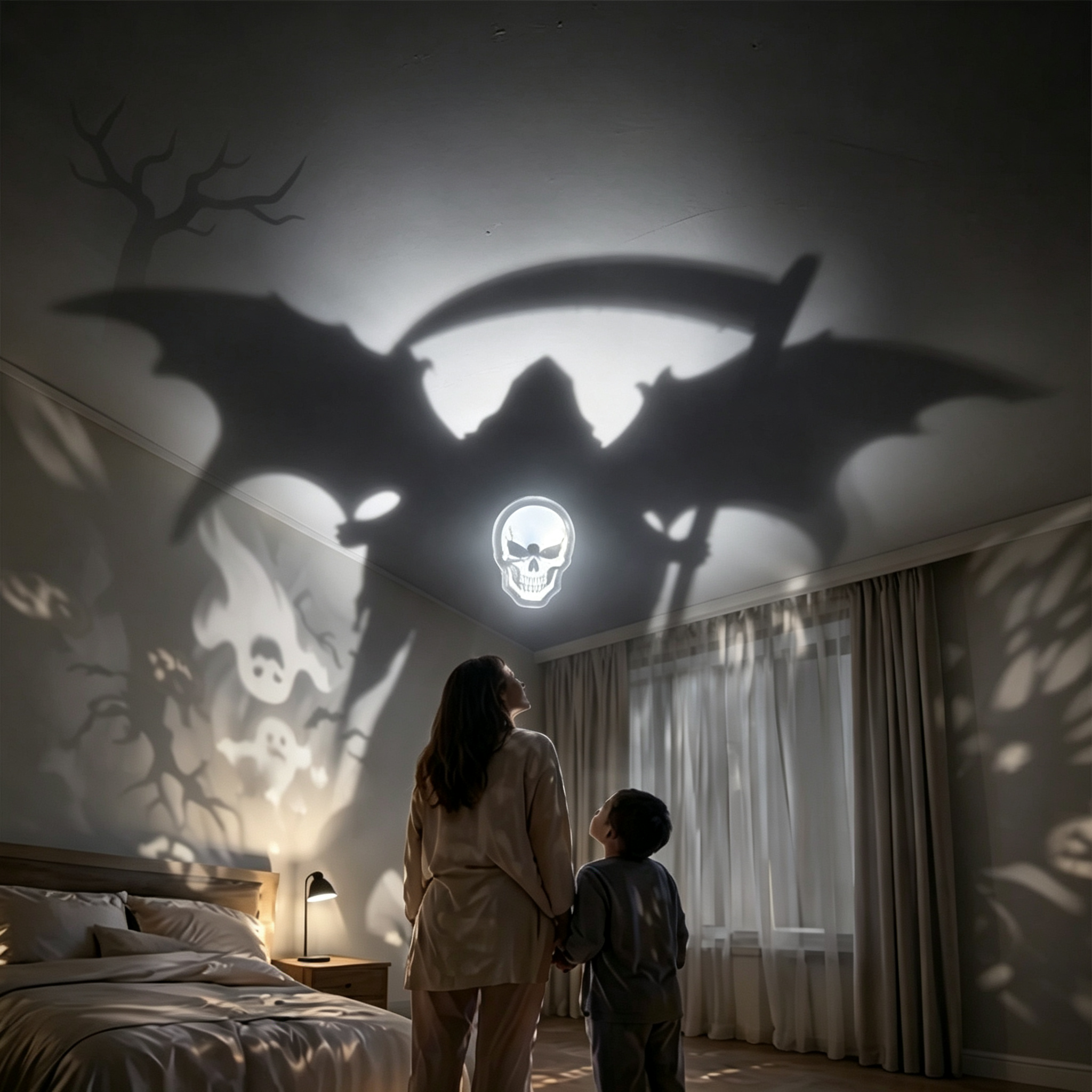 3D Halloween Shadow Lamp