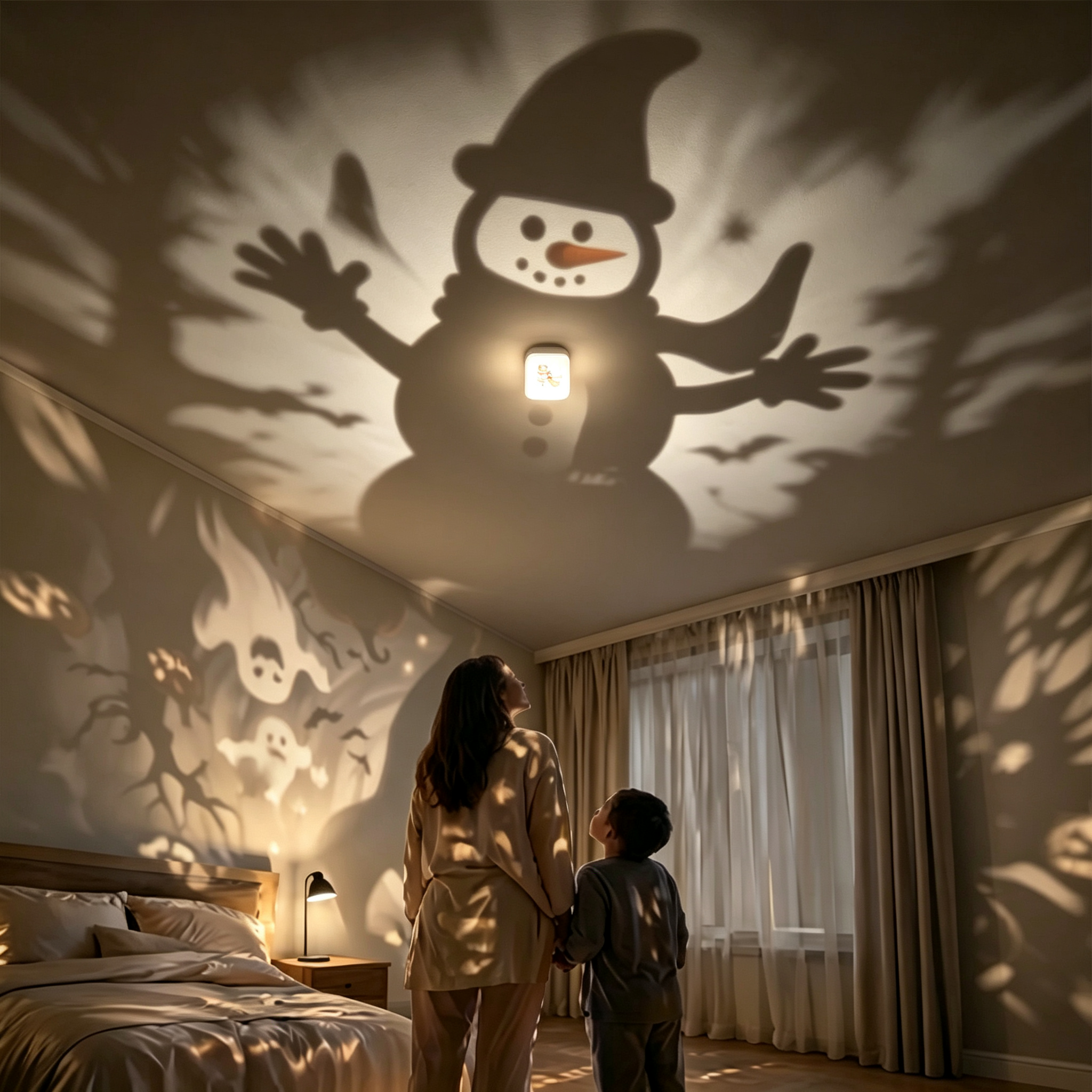 3D Halloween Shadow Lamp