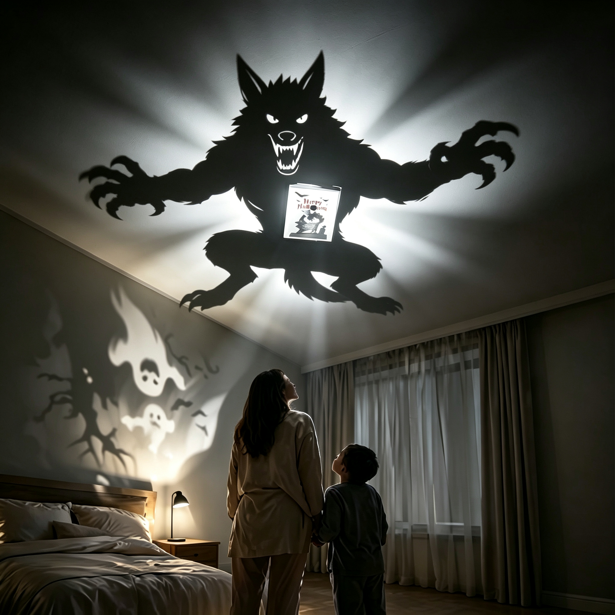 3D Halloween Shadow Lamp