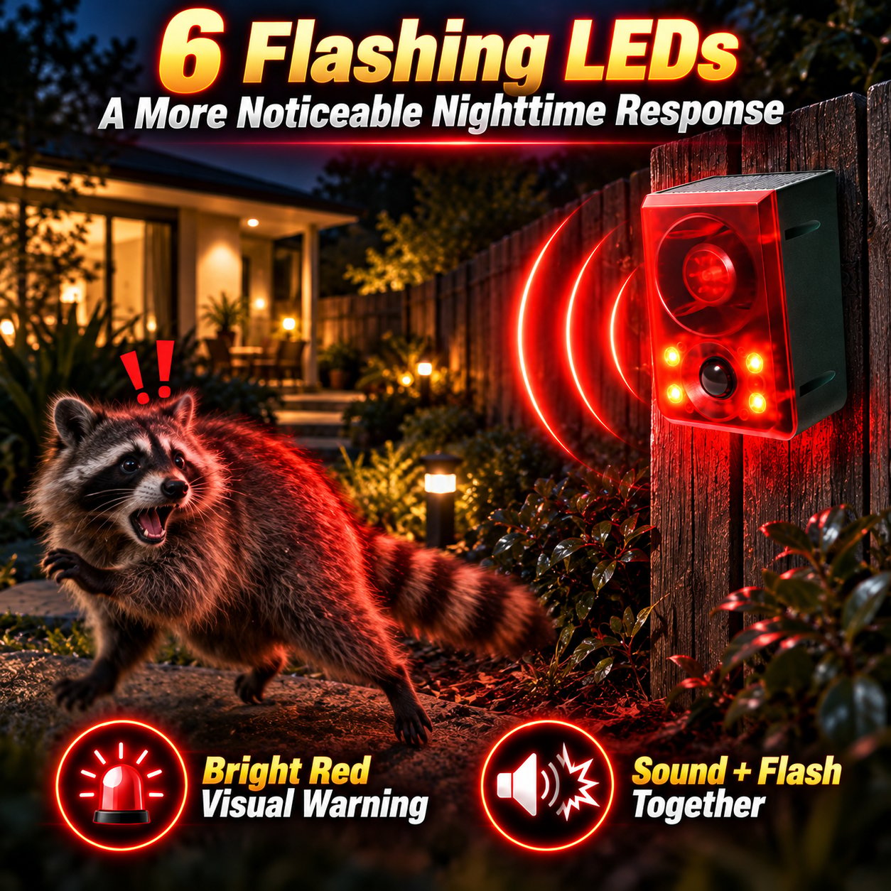 Solar Outdoor Motion Sensor Alarm 