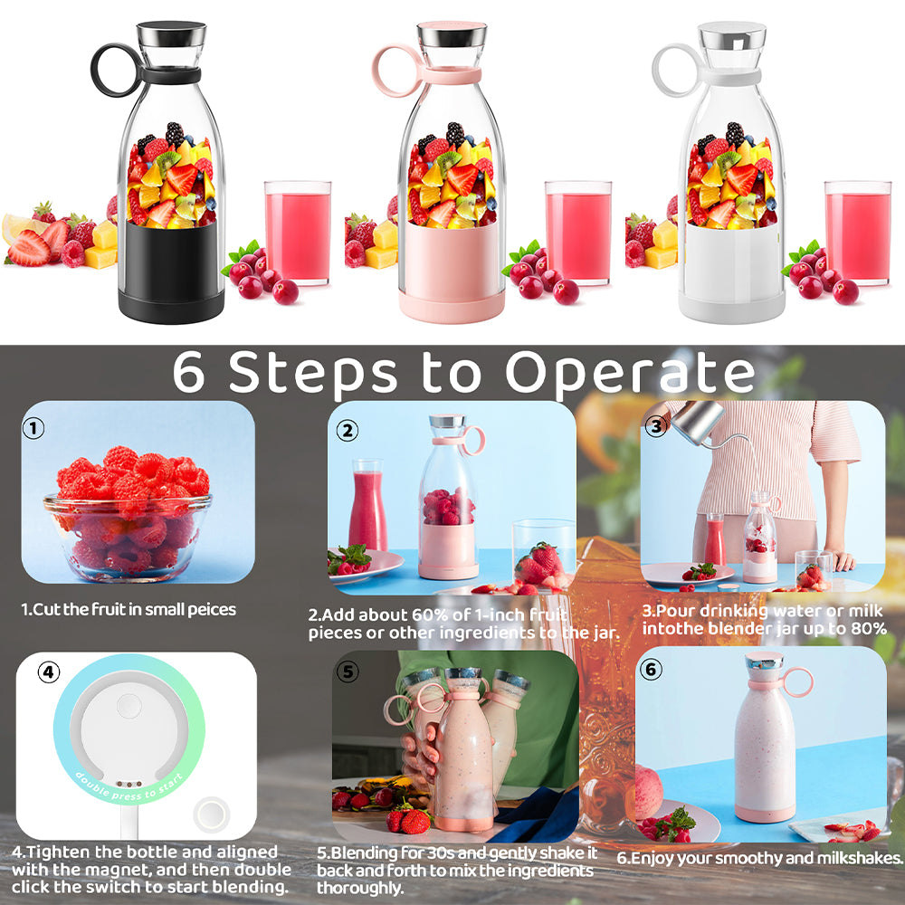 Portable USB Mini Blender – Make Fresh Smoothies & Shakes Anywhere