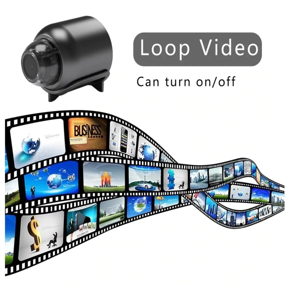Mini WiFi Security Camera 1080P HD with Infrared Night Vision