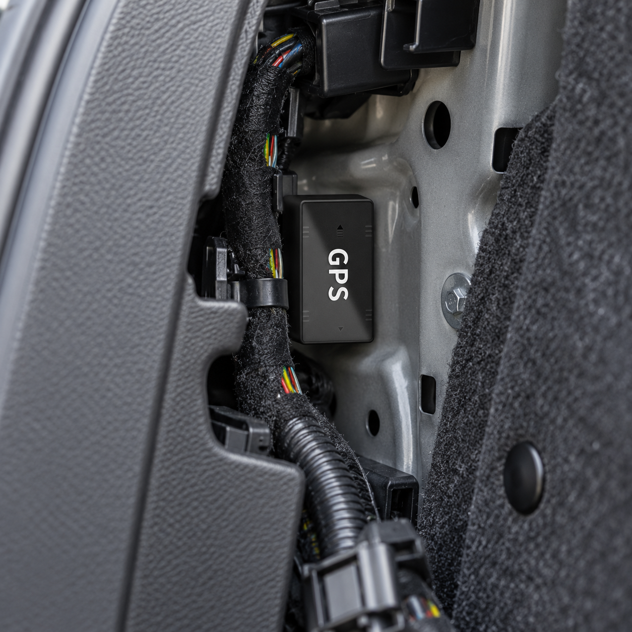 GPS tracker body compartment placement