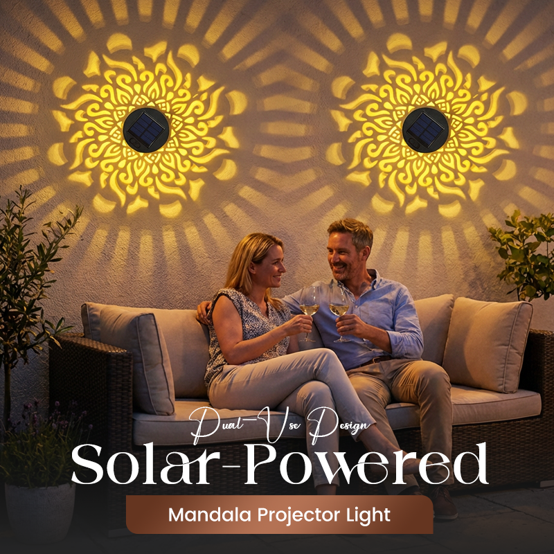 📢50% off!! ⏰ solar energy mandalas projector