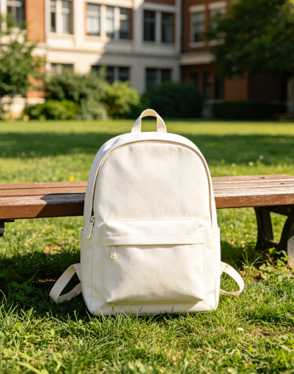 Mochila juvenil con estampado moderno para colegio