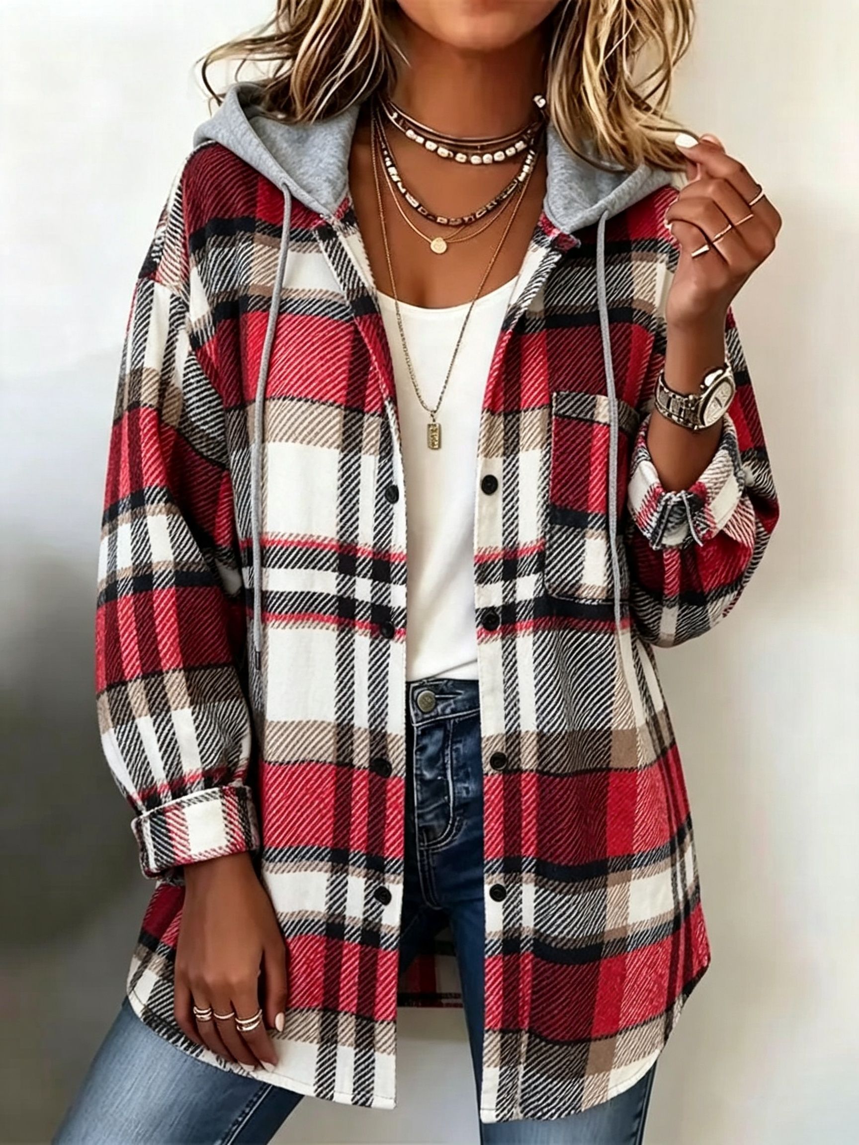 Women's Striped Cardigan Colourful Knit Open Front Casual