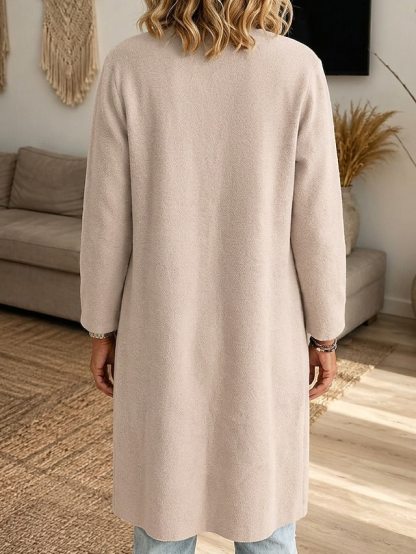 Women’s Long Cardigan Coat Casual Loose Fit Open Front Knit Outerwear