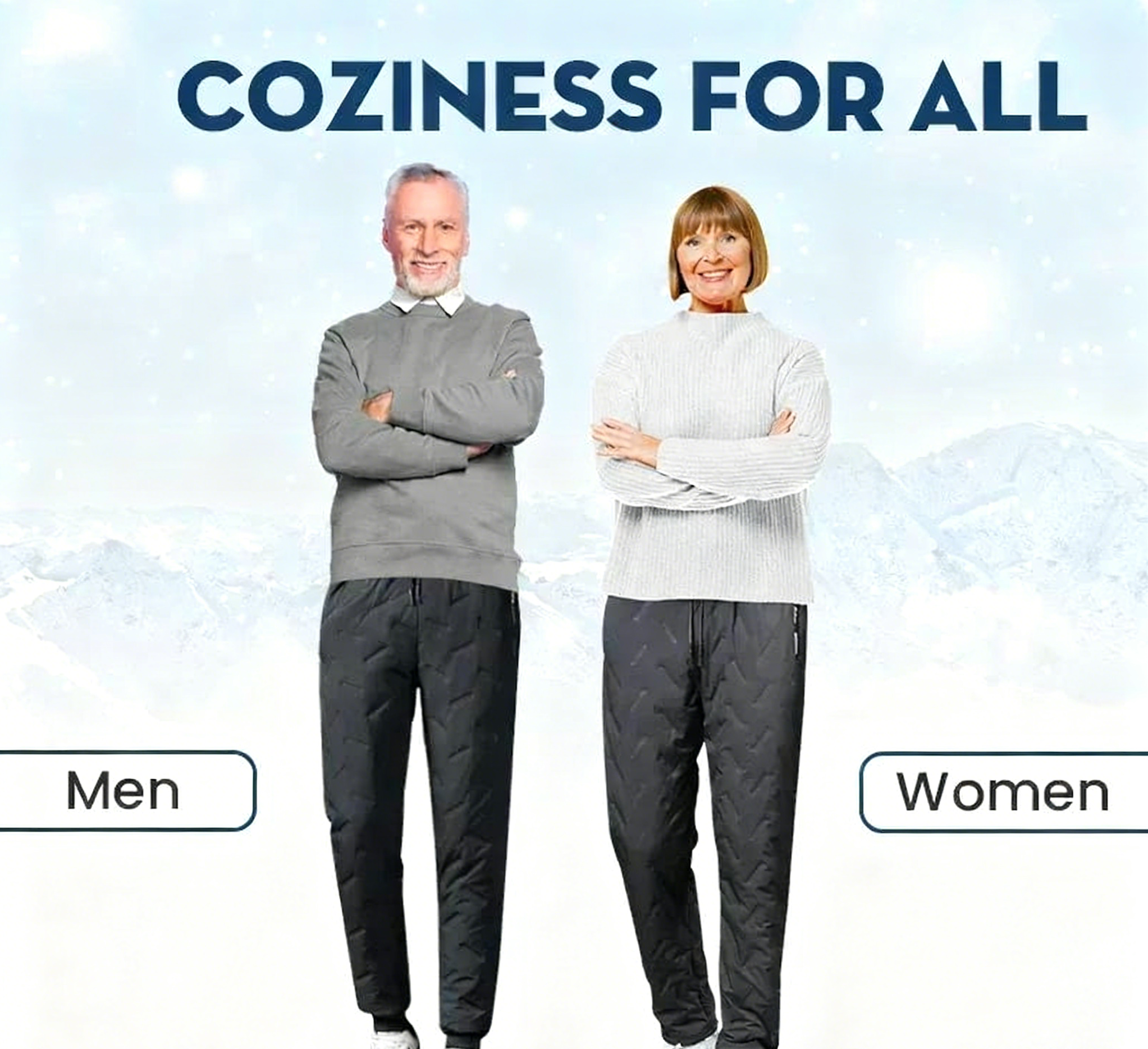 ⏳LAST DAY SALE 50% OFF!! ✨Unisex Super Cozy & Warm Fleece-Lined Waterproof Pants