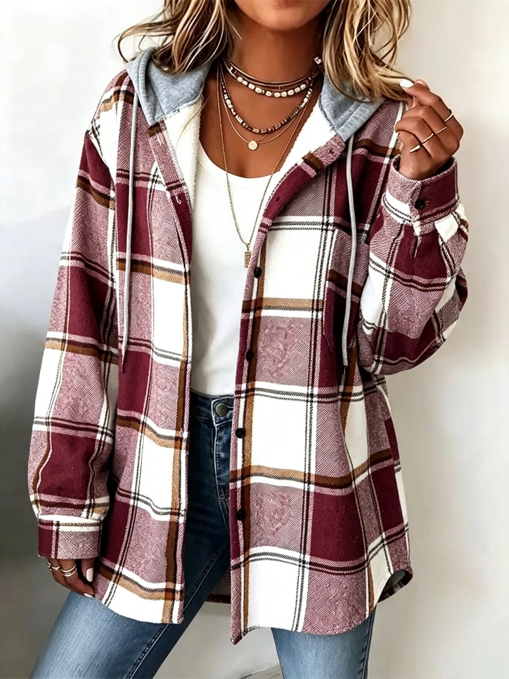 Women's Striped Cardigan Colourful Knit Open Front Casual