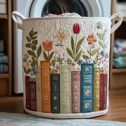 Bookish Quilted Laundry Basket GFTOHD9616