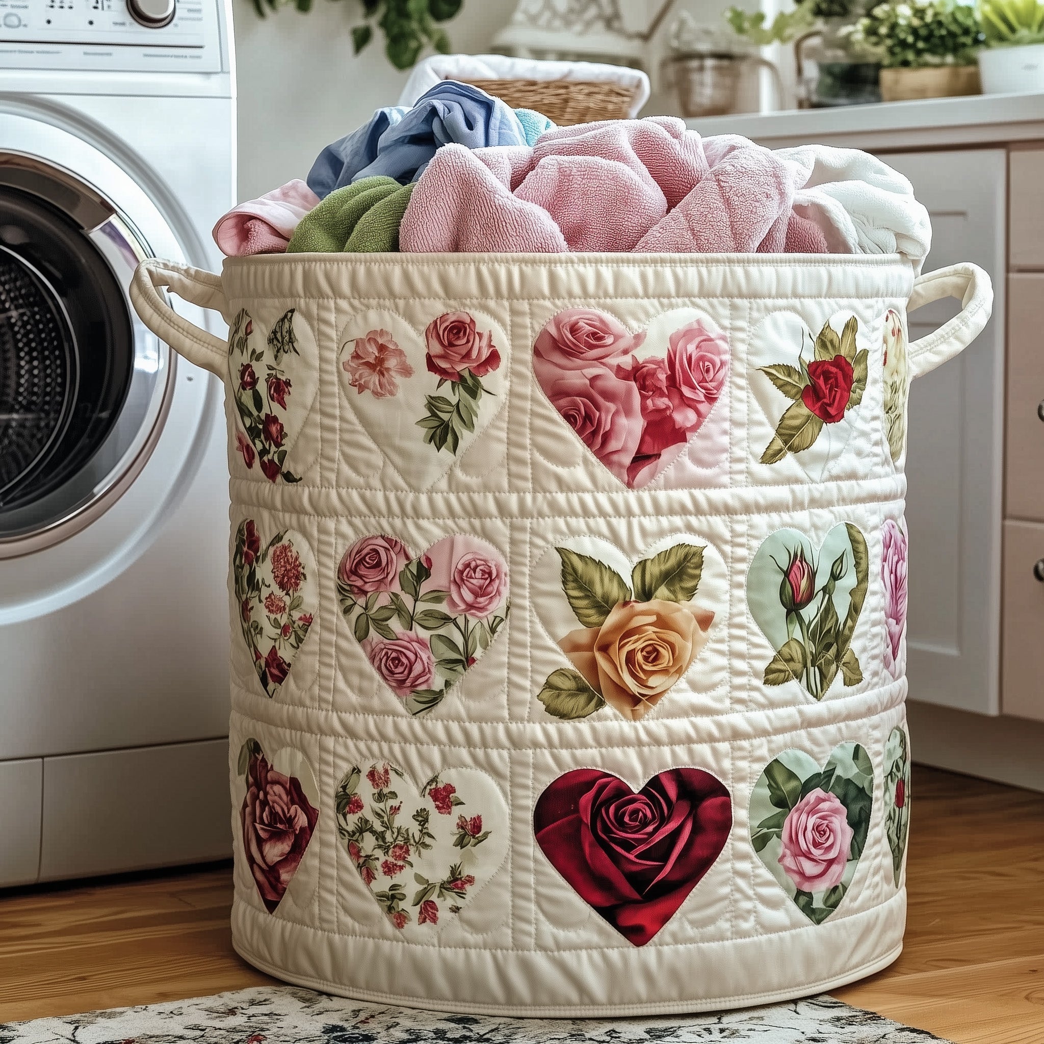 Loads of Love Quilted Laundry Basket GFTOTG696