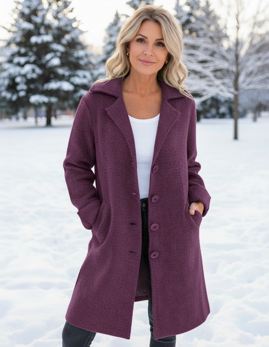NEW🔥 Wool Casual Lapel Single Breasted Long Coat