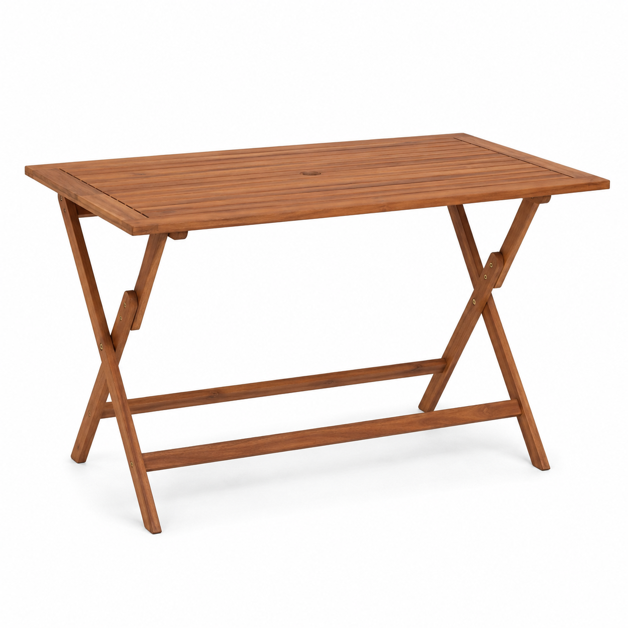 Klappbarer Gartentisch Akazienoptik 120x70 cm Naturbraun-SolmontLiving