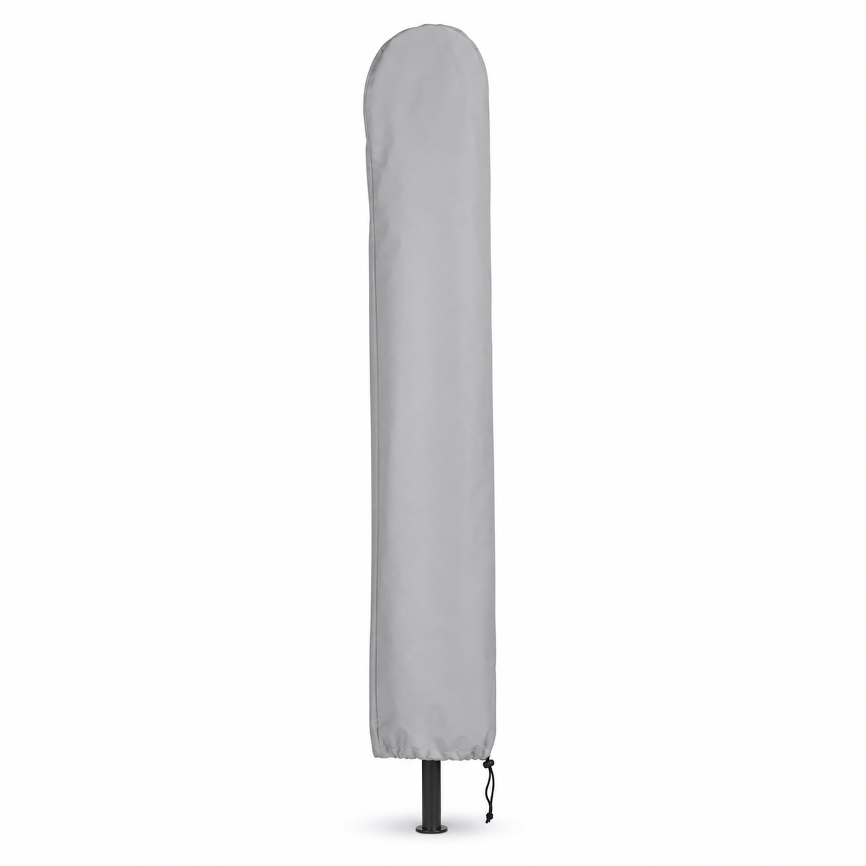Schutzhülle für Sonnenschirme bis 200 cm Hellgrau wasserabweisend-SolmontLiving