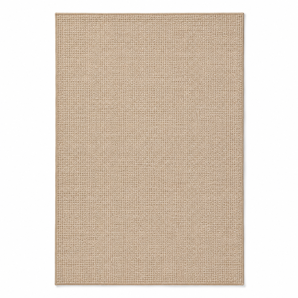 Gewebter Outdoor-Teppich 120x180 cm Beige mit flacher Struktur-SolmontLiving