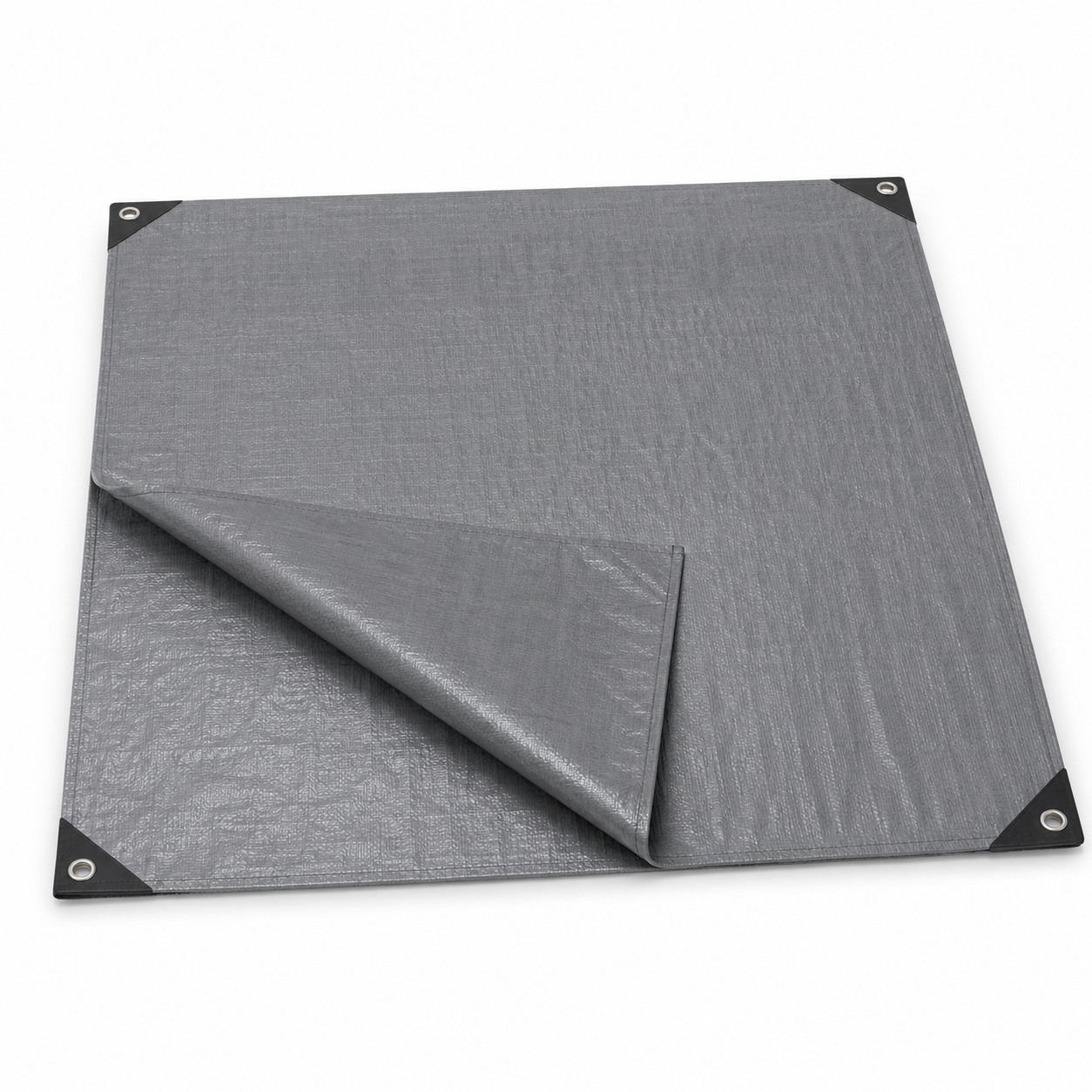 Zeltunterlage 300x300 cm Grau mit verstärkten Ecken-SolmontLiving