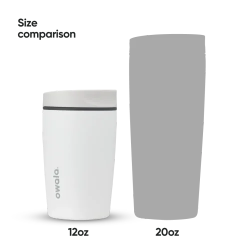 Owala SmoothSip Slider – Shy Marshmallow – 12oz