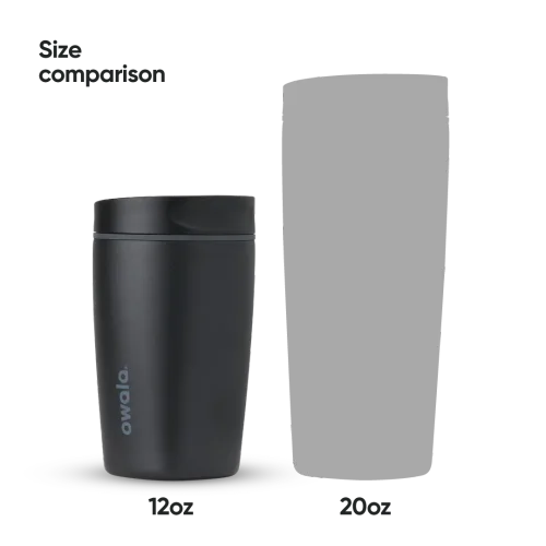 Owala SmoothSip Slider – Very, Very Dark – 12oz
