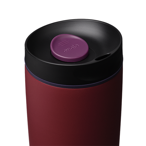 Owala SmoothSip Slider – Burgundy Bay – 12oz