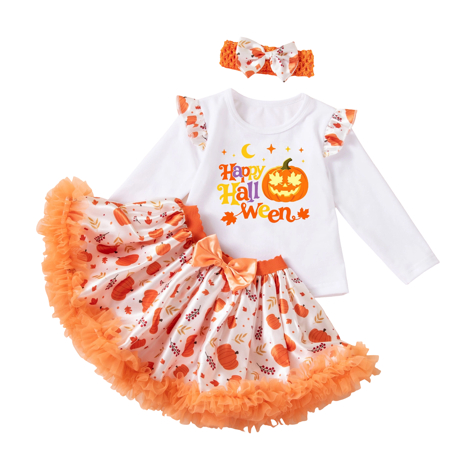 Baby & Kids Halloween Girls' Party Costume 3-Piece Skirt Set