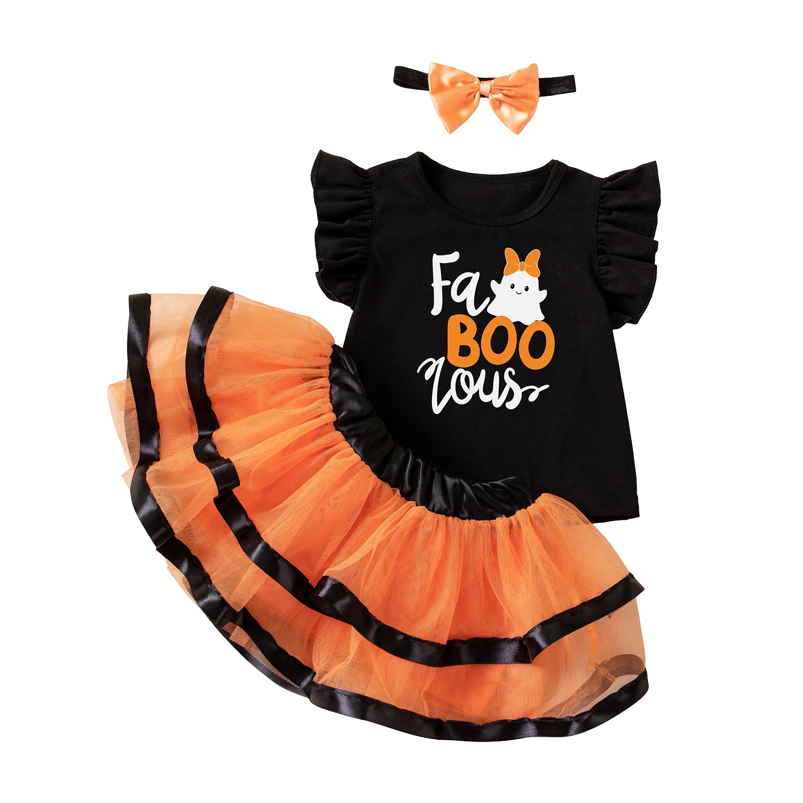 Baby & Kids Halloween Girls' Party Costume 3-Piece Skirt Set