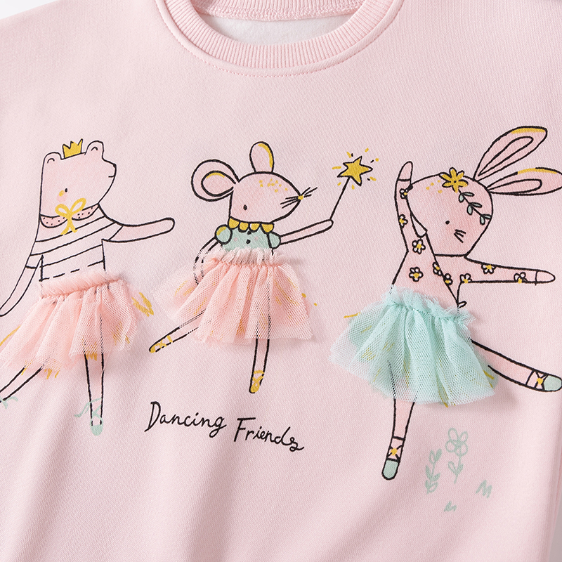 Baby & Kids Pink Autumn Cotton Printing Sets
