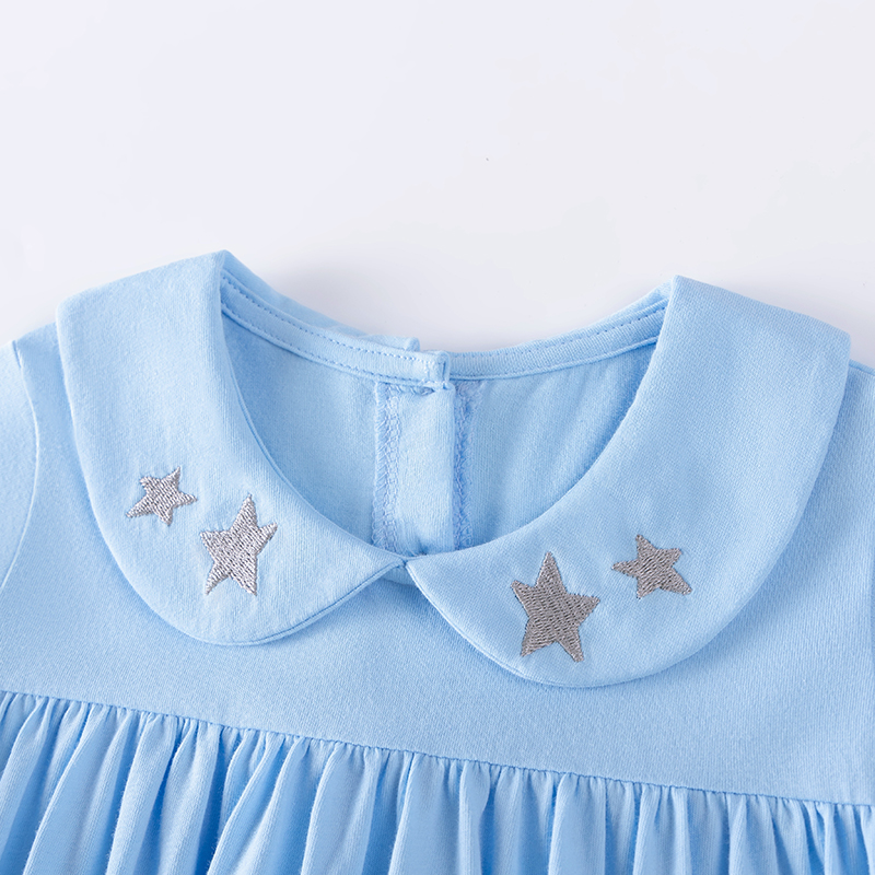 Baby & Kids Pink Autumn Cotton Unicorn Printing Dress