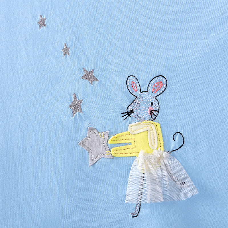 Baby & Kids Pink Autumn Cotton Unicorn Printing Dress