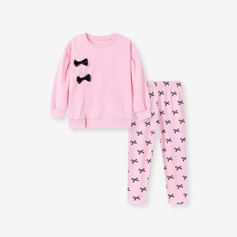 Baby & Kids Pink Autumn Cotton Printing Sets