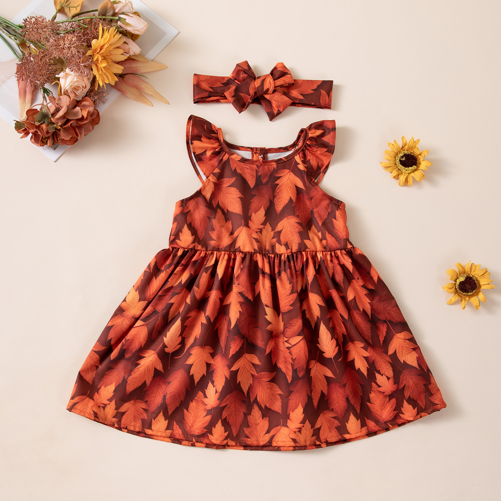 Baby & Kids Halloween Girls' Party Costume 2-Piece Dress Set
