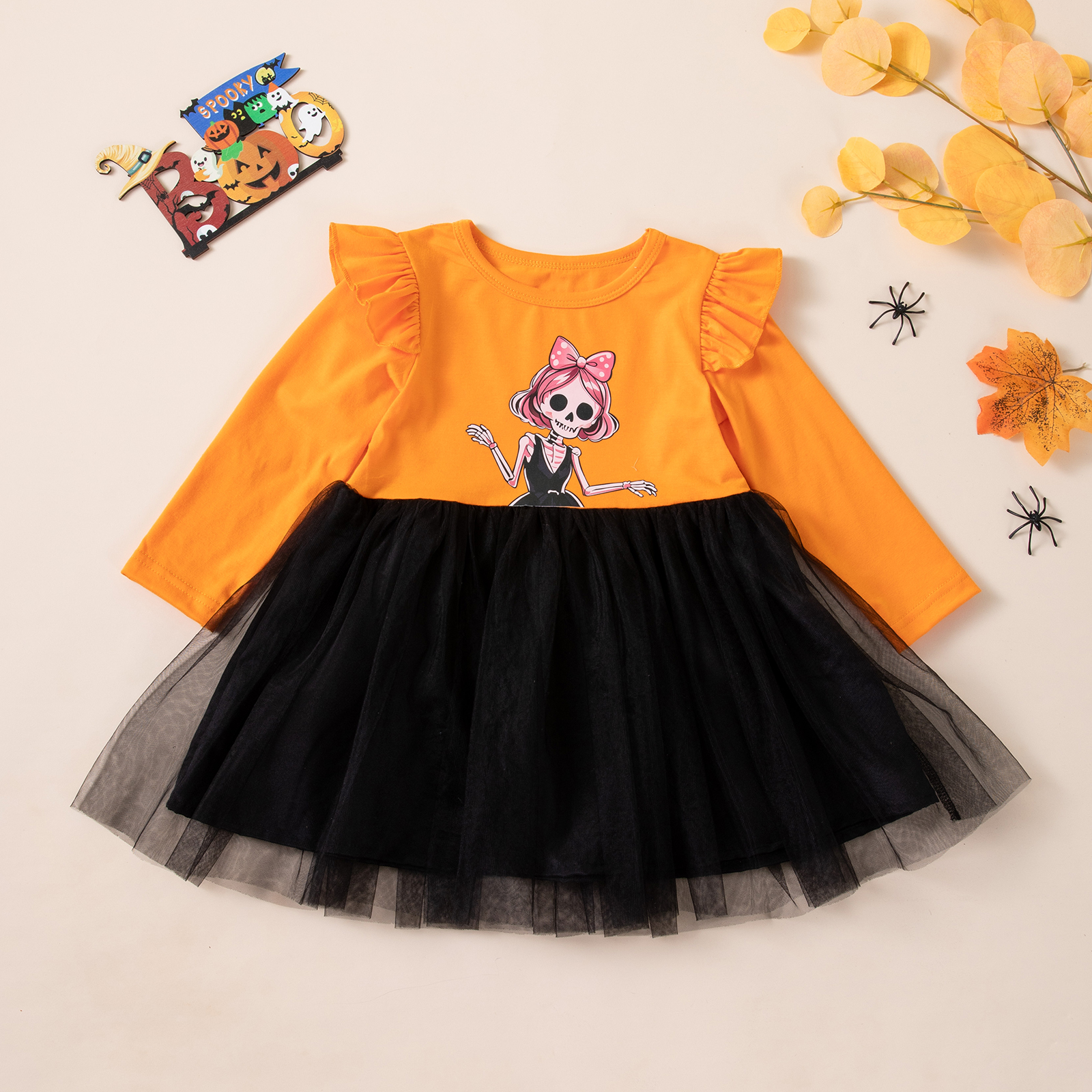 Baby & Kids Halloween Girls' Party Costume 2-Piece Skirt Set