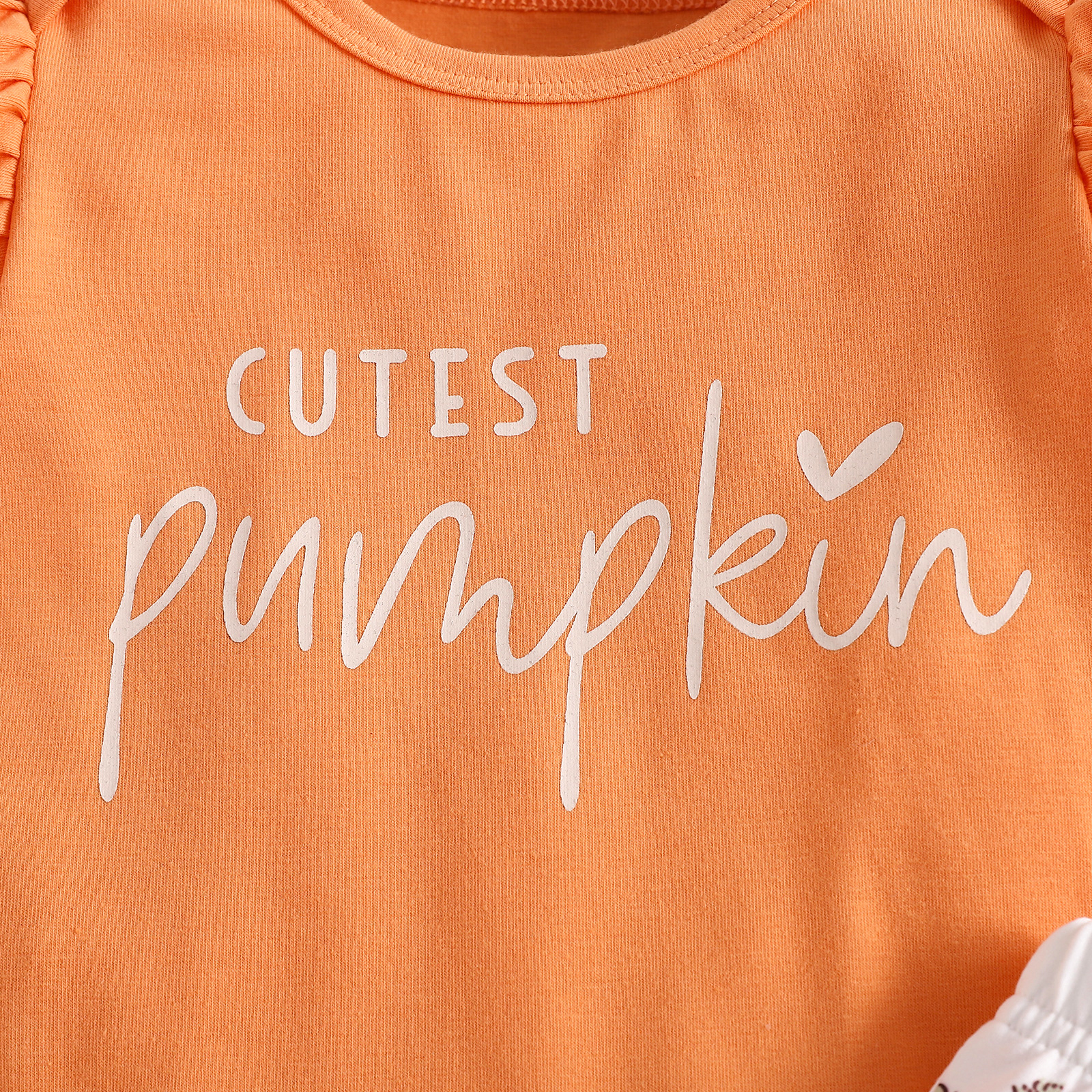 Baby Girl Halloween Pumpkin Bodysuit, Flared Pants & Bow Headband — 3pc
