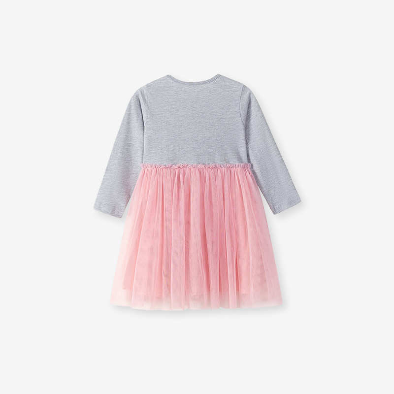 Baby & Kids Pink Autumn Cotton Printing Dress