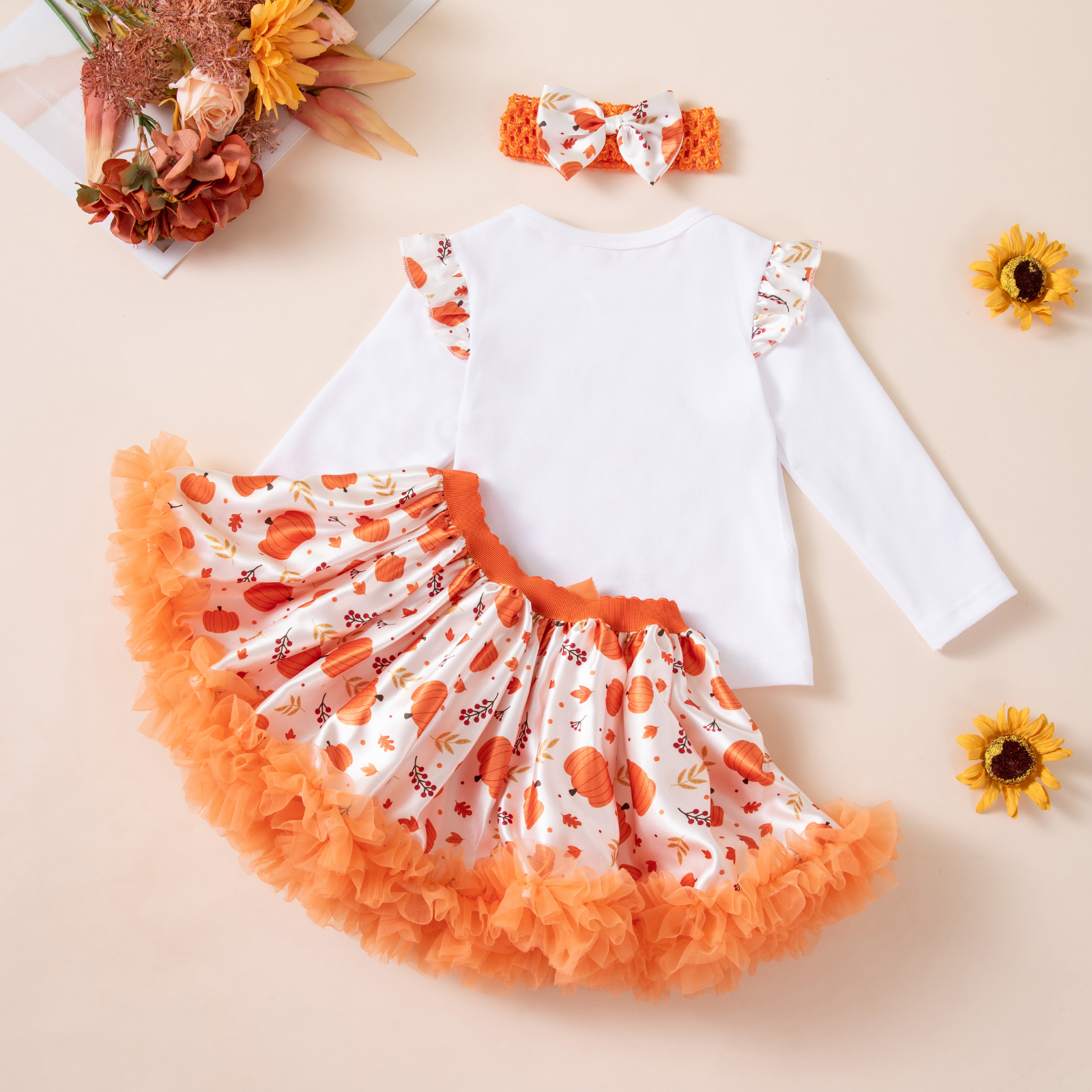 Baby & Kids Halloween Girls' Party Costume 3-Piece Skirt Set