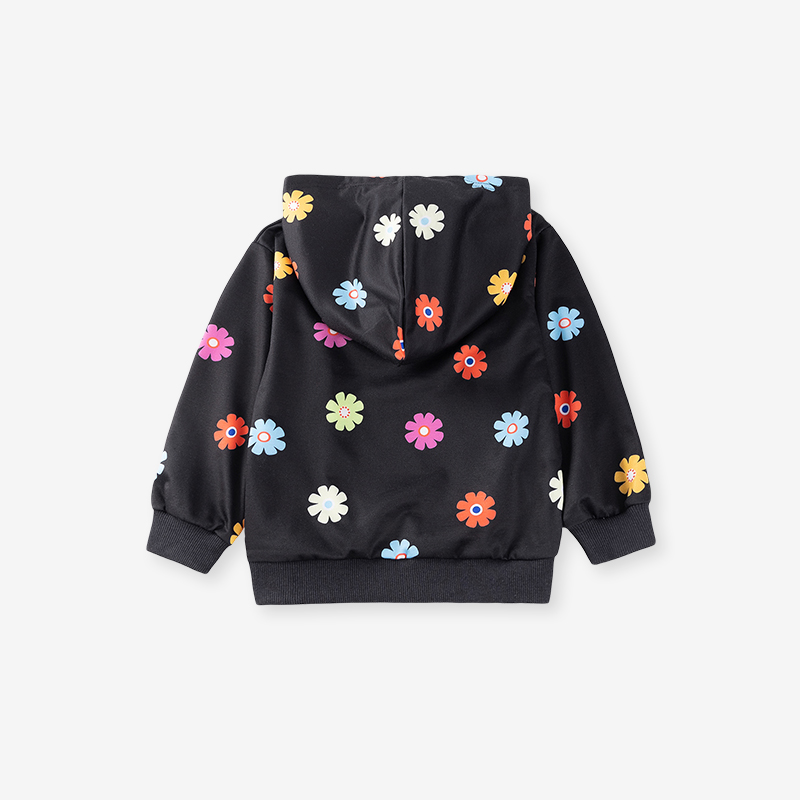 Baby & Kids Black Autumn Snowflake Printing Tops