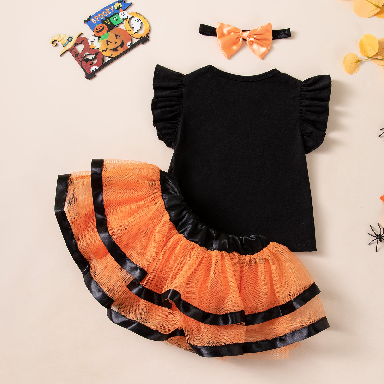Baby & Kids Halloween Girls' Party Costume 3-Piece Skirt Set