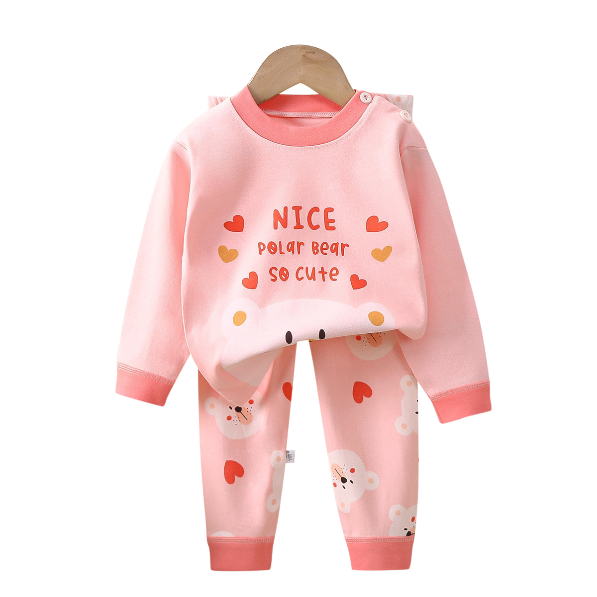 Baby & Kids 2-Piece Pink Printing Set