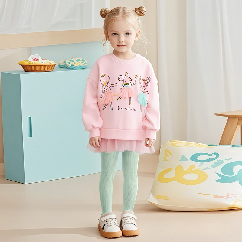 Baby & Kids Pink Autumn Cotton Printing Sets