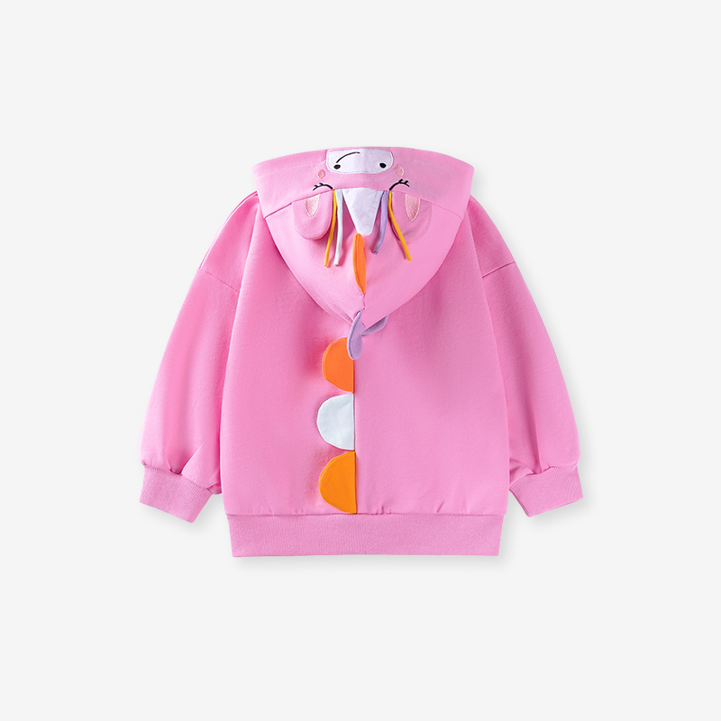 Baby & Kids Pink Autumn Cotton Printing Outwear