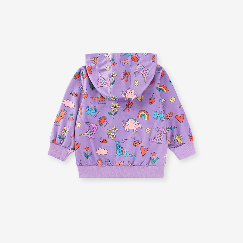 Baby & Kids Green Autumn Cotton Printing Outwear