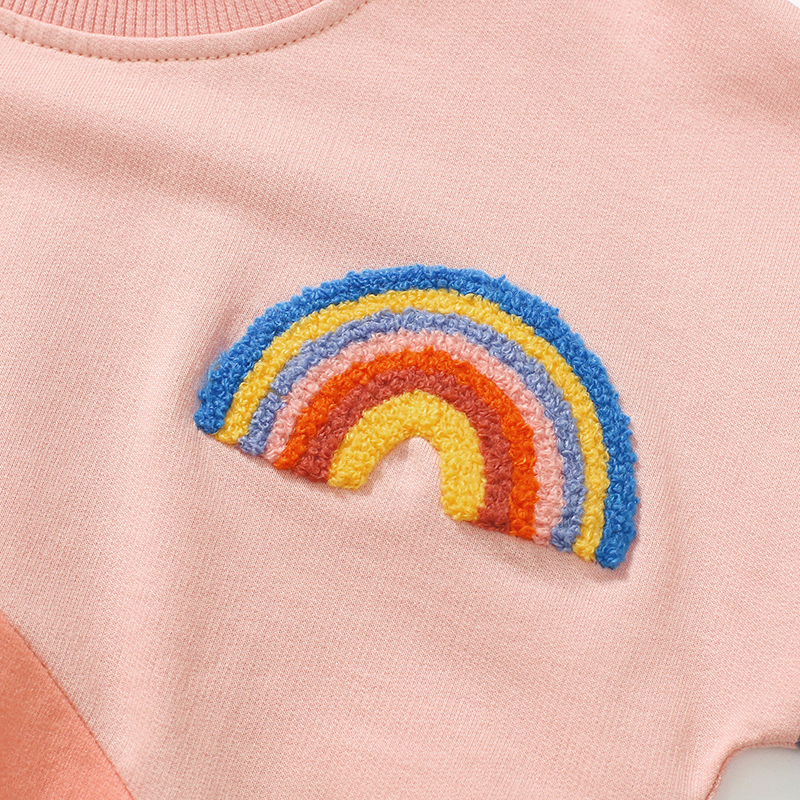 Baby & Kids Pink Autumn Printing Tops