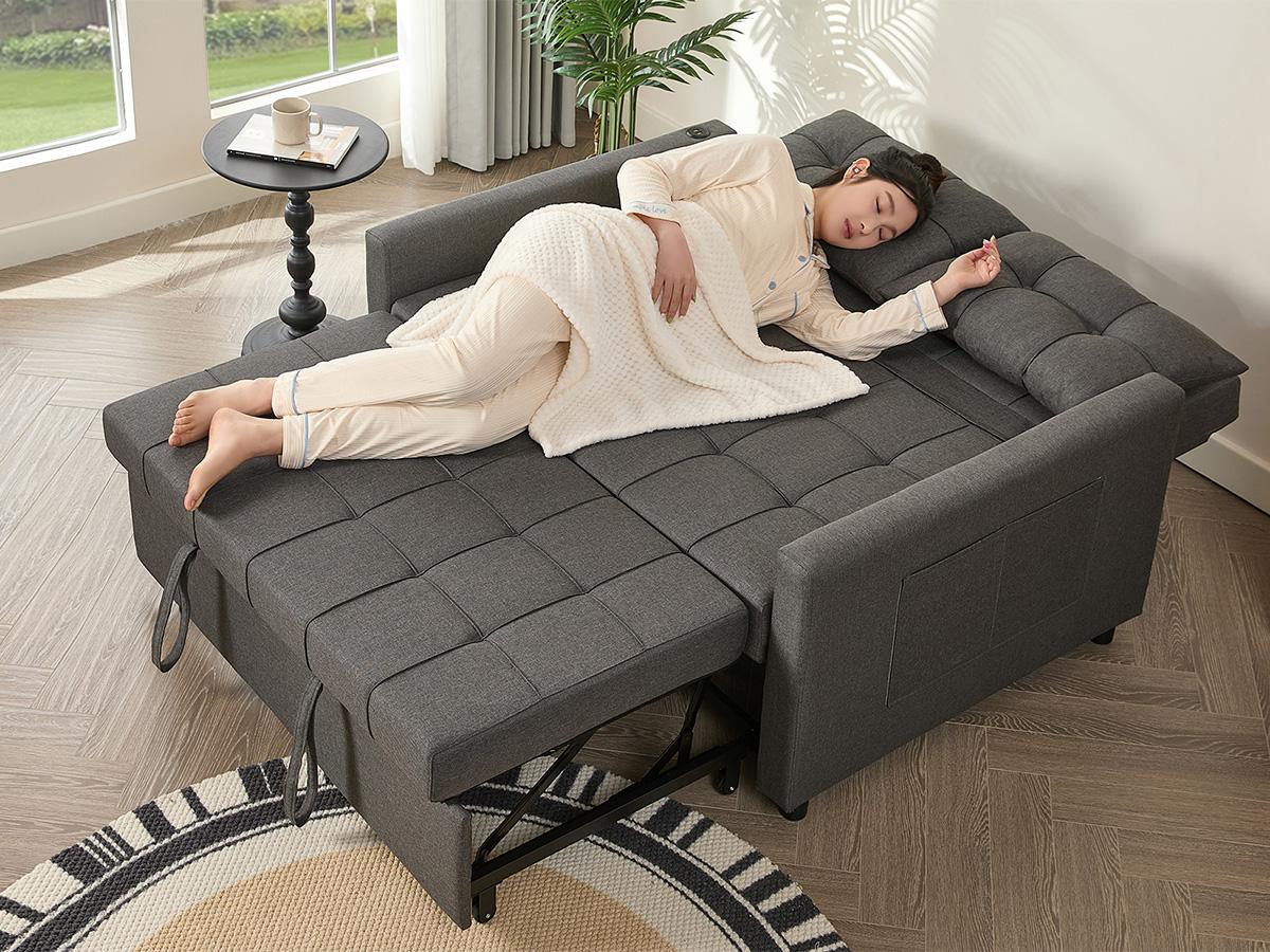 GOSUHI 52" Sleeper Sofa with Pull-Out Bed, couch,3-in-1 Convertible Sofa Bed, Loveseat with Stepless Adjustable Backrest and Side Pocket, for Living Room Dorm Apartment,Day bed,,sofas para sala GOSUHI 52" Sleeper Sofa with Pull-Out Bed, couch,3-in-1 Convertible Sofa Bed, Loveseat with Stepless Adjustable Backrest and Side Pocket, for Living Room Dorm Apartment,Day bed,,sofas para sala