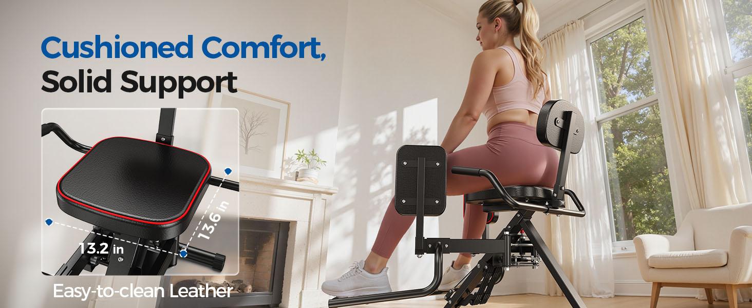 FED Fitness Flybird Series HA1 Hip Abductor Machine & Adductor Machine for Home Gym, Glute & Inner Thigh Trainer with 6 Adjustable Resistance Bands, Dual Foot Bar, Up to 108LBS Resistance