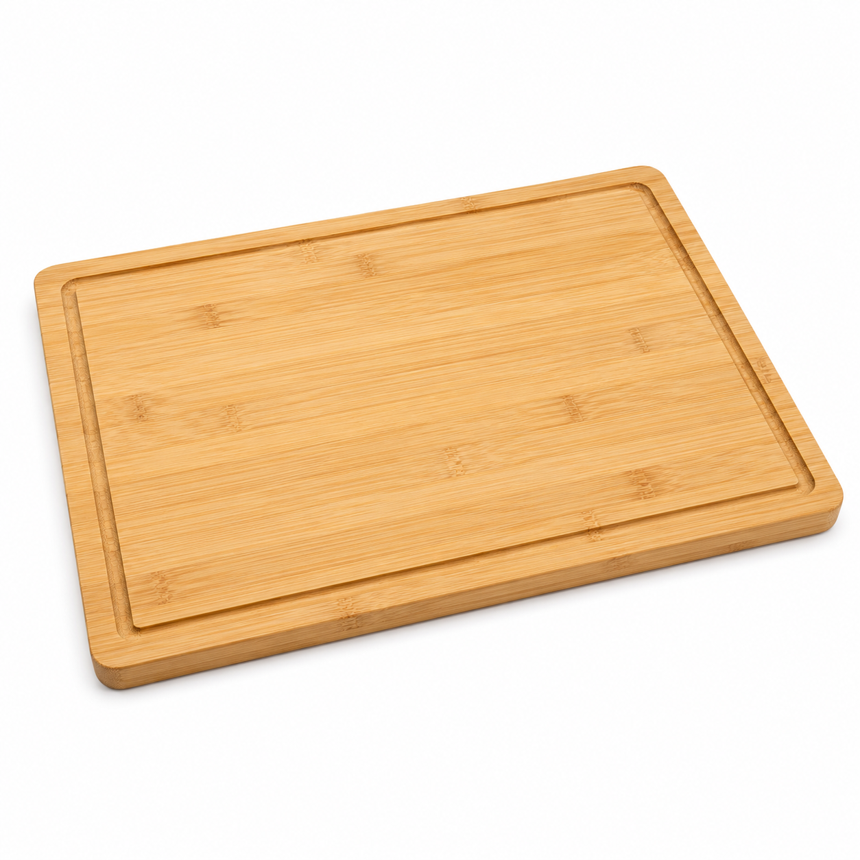 Bambus Schneidebrett mit Saftrille 40 x 30 cm natur-AvoriaNest