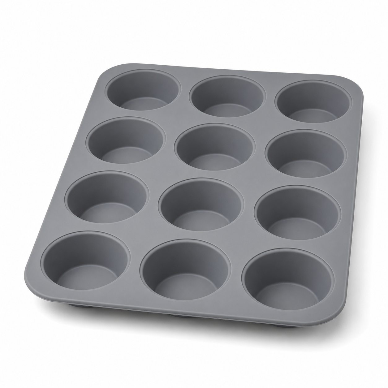 Muffinform aus Silikon grau für 12 Stück 32 x 24 cm-AvoriaNest