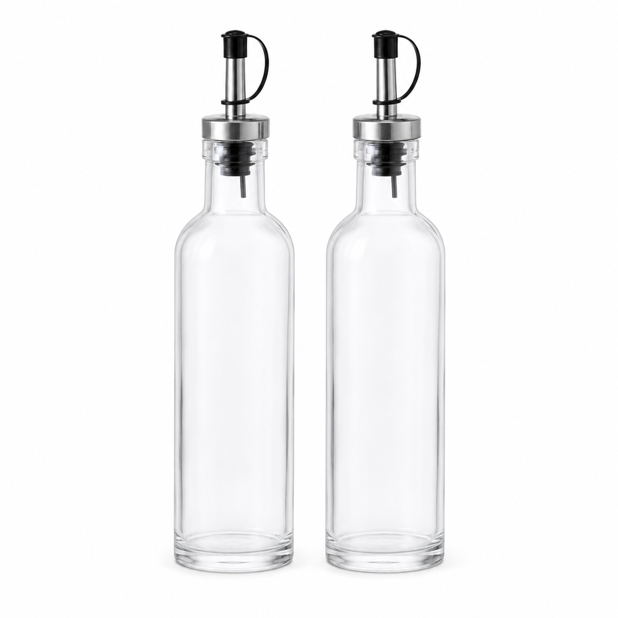 Öl und Essig Spender Glas Set 2 teilig 300 ml klar-AvoriaNest