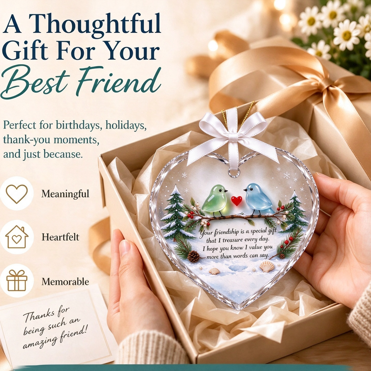 To My Best Friend  Sea Glass Keepsake Gift